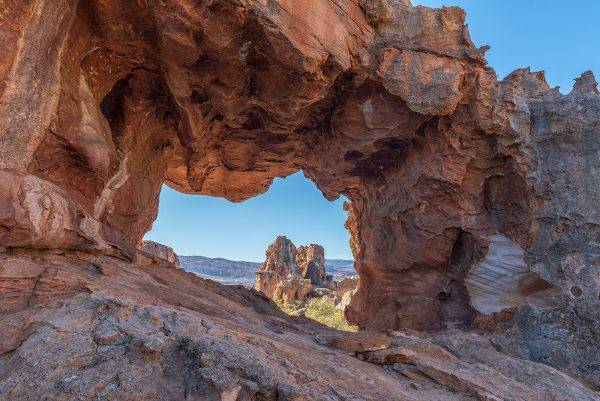 Rock arch at the Stadsaal Caves in the Cederberg Mountains